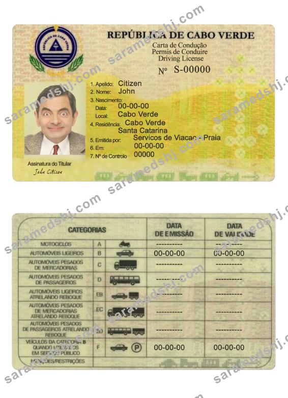 Cabo Verde driving license